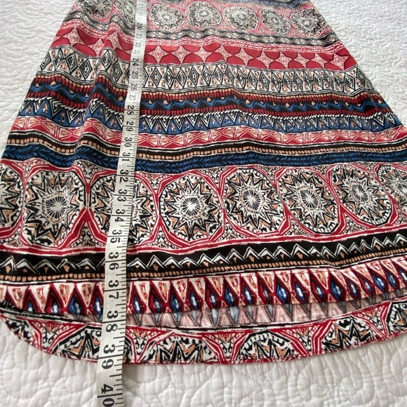 beachlunchlounge Midi Dress Vibrant Geometric Print Boho Sleeveless Size Large - Picture 9 of 9